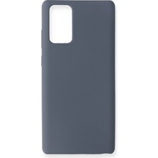 Kuzgun Ticaret Samsung Galaxy Note 20 Kılıf Nano Içi Kadife Silikon - Gri