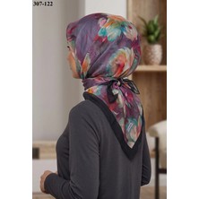 Mismarascarf Desenli Bambu Kraş Pamuk Eşarp 307-122