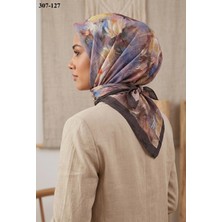 Mismarascarf Desenli Bambu Kraş Pamuk Eşarp 307-127
