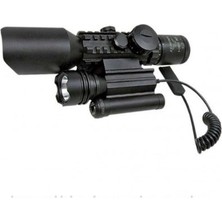 Kuzgun Ticaret 310X42  Zoomlu Av  Dürbünü  Lazeri Zenon Fenerli M9