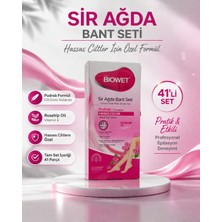 Bezos Biowet Pudralı Sir Ağda Bant Seti 41’li Hassas Ciltler Için Rosehip Vitamin E Epilasyon Seti 1 Paket