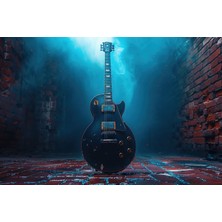 Aden Dijital Dekoratif  Müzik Temalı Dekor Gitar Kanvas Tablo