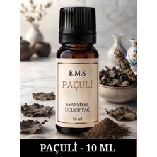 Ems E.M.S PAÇULİ Esansiyel Uçucu Yağ Buhurdanlık Yağı Difüzör Esansı Oda Kokusu Esansı MUM ESANSI 10 ML.