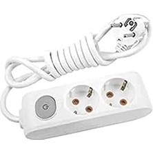 Multi-Let 2li Anahtar-Topraklı Kablo Ç.k 2mt Priz
