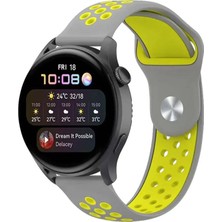 Ozka Concept Watch 20MM Spor Delikli Kordon - Gri-Yeşil