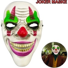 Üreticiniz Delirten Gülüş  Palyaço Temalı Joker Maskesi