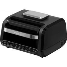 Happy Trend King KYF31 Magicgrill Elektrikli Izgara & Airfryer Xxl | 6,6l Kapasite | 8’i 1 Arada Pişirme | 1700W Güçlü Motor | Dumansız Ev Tipi Izgara