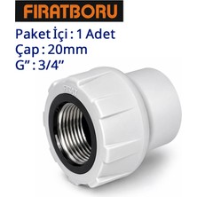 Fırat Iç Dişli Rakor, 20MM, 3/4'', 7B62020191