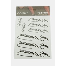 Zero Land Spt-Gld Atatürk Tattoo Dövme Sticker - Beyaz