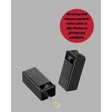 Masa Dostu 4 Çıkışlı Hızlı Şarj Destekli Powerbank Yeni Nesil Tdms-07