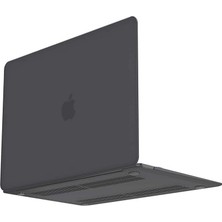 Mossem Macbook Pro 13 2021 Macbook Buzlu Kapak - Füme