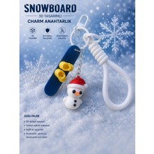 Dinç Spor 3D Snowboard Temalı Charm Anahtarlık