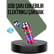 Nemere Güç Göstergeli Şarjlı Fenerli USB Elektrikli Çakmak