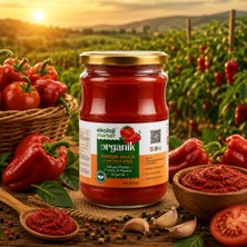 Ekoloji Market Organik Glutensiz Domates-Biber Salçası Karışık 650 Gr.