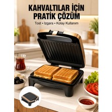 Nemere Tost Makinesi Yapışmaz Plaka 1500 Watt Güçlü Performans Yeni Nesil