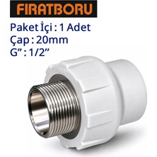 Fırat Dış Dişli Rakor, 20MM, 1/2'', 7B962032191
