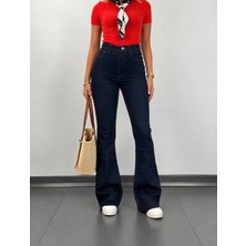 Aida Fashion Lilralı Flare Jeans