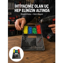 Nemere Matkap Ucu Seti 24 Parça Organizer Kutulu Ahşap Metal Beton Uyumlu Yeni Nesil