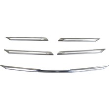 BZT RENAULT MEGANE- 4- SD/HB- 16/20; ÖN PANJUR ÜST ÇITASI NİKELAJI SET (5 PARÇA) (YAPIŞKANLI)