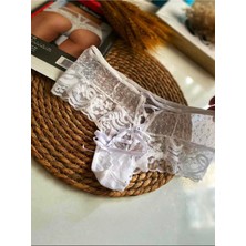Sistina Spt-Gld Beyaz Kadın Puanlı Külot MARGARITA-K1007 - Beden S/m