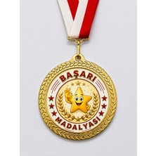 Lider Baskı 10 Adet Yıldızlı Başarı Madalyası - Dijital Baskılı   Madalya