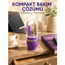 Meks Mor Tırnak Bakım Seti Cımbız Makas Törpü ve Tırnak Makası
