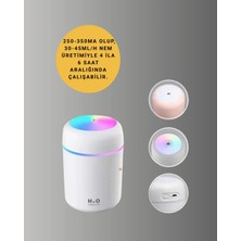 Sepetopia Abs Gövdeli 300ML USB Nemlendirici – Beyaz, Gri, Pembe Renk