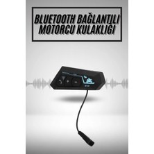 Meks Yeni Nesil Dinleme ve Konuşma Özellikli Intercom Kask Kulaklığı 5.0 Bluetooth