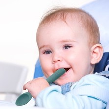 Esranın Dünyası Ergonomik Silikon Kaşık, 6 Aylık Bebekler Için