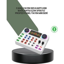 Meks Podcast Karaoke ve Sosyal Medya Yayınları Için Ses Kartı