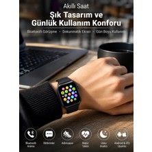 Valor Bluetooth Arama, Akıllı Bildirimler ve Günlük Sağlık Takibi Sunan Şık Tasarımlı Akıllı Saat