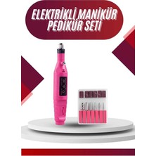 Nurton Elektrikli Profesyonel Manikür Pedikür Seti Değiştirilebilir Başlık Seçeneği