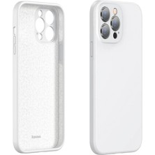 Nurton Baseus Liquid iPhone 13 Pro Kılıf Kamera Korumalı Içi Kadife Silikon KILIF-(5775)