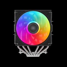 Nurton Sama A60L Black 2X120MM Argb Fan Kule Tipi Hava Soğutma 6 Adet Gelişmiş Nikel Kaplı Bakır Isı Borusu Cpu Fan (Amd ve Intel Tüm Işlemciler ile UYUMLU)(1923)