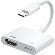 Nurton Ally  Iphone 15 Type-C To Type-C + HDMI Çevirici Kablo Dijital Av ADAPTÖRÜ-(5775)