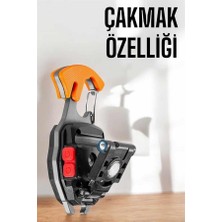 Nurton Yeni Nesil Kamp Feneri Çok Fonksiyonlu Fener Anahtarlık USB Çakmaklı Cam Kırıcı Kemer Kesici Açacak