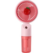 Nurton Feny FN-F50 Pembe 3 Kademeli Hız Buharlı Ferahlık Elde Kullanım Dahili 800MAH Bataryalı Type-C Şarj Girişli VANTILATÖR(1923)