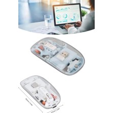 Nurton Kablosuz Mouse Fare Şarjlı Bluetooth Wireless Çift Modlu Sessiz