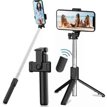 Nurton Tripod Selfie Çubuğu Bluetooth Kumandalı Kablosuz LED Işıklı