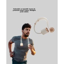 Nurton 5 Kanatlı Sessiz Mini Fan 3 Vitesli Katlanabilir Asılabilir