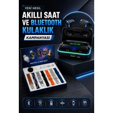Valor Powerbank Bluetooth Kulaklık ve Akıllı Saat 7 Kordonlu Metal Kordon Plastik Kordon