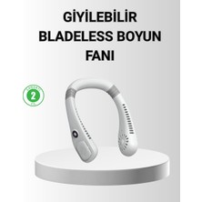 Nurton Giyilebilir Boyun Fanı 360° Dairesel Rüzgar ve 5 Kademeli Hız Ayarlı