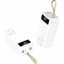 Nurton Powerbank 60.000 Mah Taşınabilir Şarj Hızlı El Fenerli Dijital Göstergeli Yeni Nesil