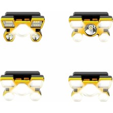 Nurton El Feneri Süper Kafa Lambası 4 Modlu 5 LED Kafa Feneri