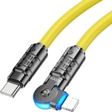 Nurton Hoco U118 Döner Başlıklı Pd To iPhone Lightning Hızlı Şarj ve Veri KABLOSU-(5775)