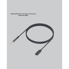 Nurton Lightning Girişli Cihazlar Için 3.5mm Aux Ses Kablo Dönüştürücü 1m