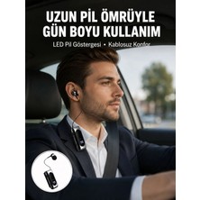 Valor Bluetooth 5.2 Klipsli Kablosuz Kulaklık – Dijital Ekran & Titreşimli Uyarı Yeni Nesil