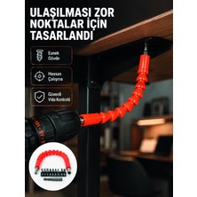 Nurton Dmax Esnek Şaftlı Matkap Bits Uç Seti 12 Parça Vida Montaj ve Tamir Seti
