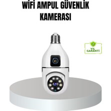 Nurton Wifi Ampul Güvenlik Kamerası 1080P Full Hd Gece Görüşlü ve Hareket Algılamalı