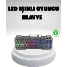 Nurton Rgb Işıklı Oyuncu Klavye Mouse Seti – Türkçe Q Ayarlanabilir Dpı Ergonomik ve Dayanıklı Tasarım